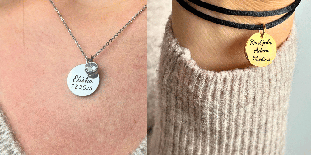 Medailonky s gravírováním