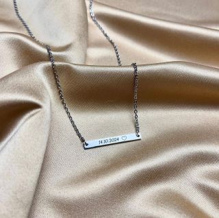 ❄️ Náhrdelník ve stříbrné variantě v minimalistickém provedení.... Zachyťte vzpomínky pomocí gravírování❄️...